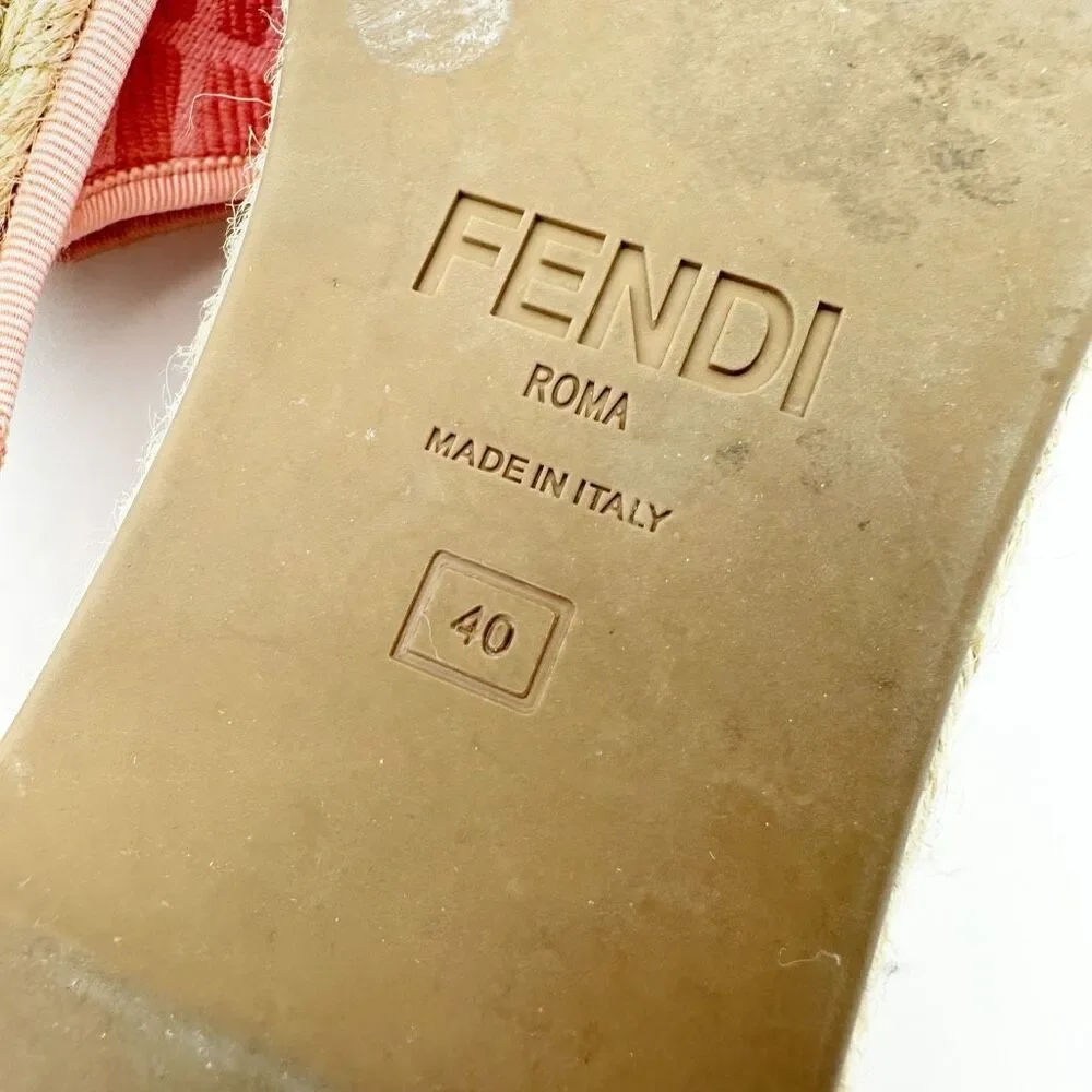 Fendi pink canvas